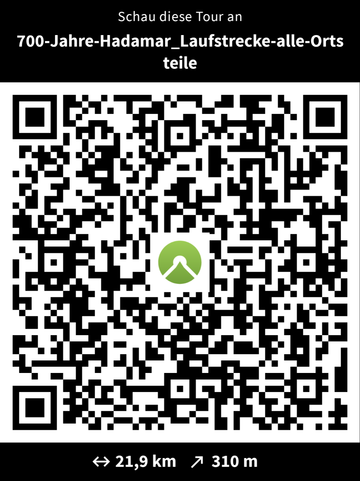 QR-Code Laufstrecke